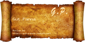 Gut Panna névjegykártya
